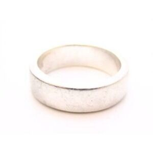 Signed 925 Classic 5mm Sterling Silver Simple Wedding Band Ring*Sz 7
